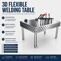Plateforme de soudage flexible 3D D28 2400*1200mm, table de soudage à haute capacité de charge pour structure en acier