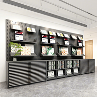 Présentoir moderne et écologique personnalisé pour carreaux de céramique, mosaïque et pierre de quartz, avec tiroir et panneau perforé combiné pour hall d'exposition