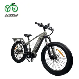 Queene 26 Inch Central Motor E Mountain Bike Mid Drive Motor Fast Speed 48v 1000w Electric Bicycle For Adults