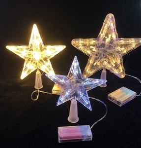 <span class=keywords><strong>2025</strong></span> Mới Cây giáng sinh trang trí đèn sao năm sao hàng đầu cho 15cm 19cm 23cm cây - Product Image 5