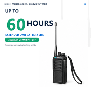 <span class=keywords><strong>Radio</strong></span> Digitale Bidirezionale Professionale CAMELRADIO 4W UHF DMR D1609 400-470MHz 16 Canali 2600mAh Batteria a Lunga Durata Walkie Talkie - Product Image 2