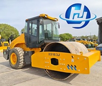 Rouleau compresseur vibrant XCMC d'origine, 16 tonnes, modèle XS163J, d'occasion, à tambour unique, pour la vente en Chine