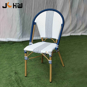 Muebles de restaurante al aire libre Estilo francés Bistro Café Silla de jardín de ratán Café de París Silla de comedor al aire libre - Product Image 2