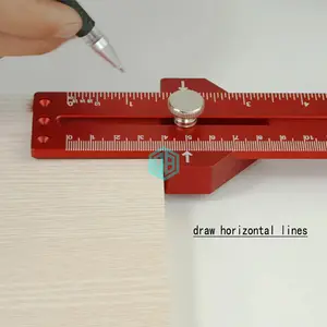 High-precision Scale Ruler Carpentry Line Ruler 10 Inch Woodworking Scribing Mark Line 260mm Gauge Carpenter Measuring Tool