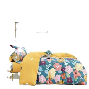 3 miếng in bông 133*72 vỏ gối Duvet cover Set bộ đồ giường có thể được tùy chỉnh hoa và cây
