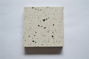 Carreaux de sol en <span class=keywords><strong>terrazzo</strong></span> <span class=keywords><strong>blanc</strong></span> époxy avec des points noirs - Product Image 3