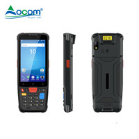 OCBS-M63S OCOM Android 4 inci 14 GMS, Keyboard Digital Terminal genggam bersertifikasi 5000mAh baterai besar RAM 4GB stok PDA