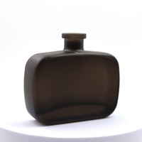 Bouteille diffuseur d'arôme, Bouteilles en verre pour diffuseur d'arôme de luxe, Bouteille d'arôme en métal noir mat