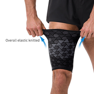 Manchon de compression en nylon tricoté sur mesure pour la jambe, avec sangles, pour la protection des cuisses et le soutien des tibias - Product Image 4