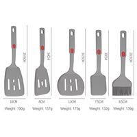 Ustensiles de cuisine antiadhésifs Turner Fente Flipper Ustensiles de cuisine Sans Bpa Silicone Cuisine Spatule Ensemble pour Oeuf Poisson Pancake
