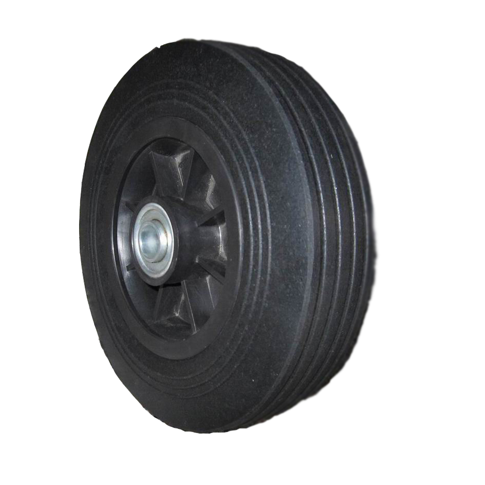 Garbage bin wheel 8x2 dustbin wheels 8'' solid rubber wheels for waste bin