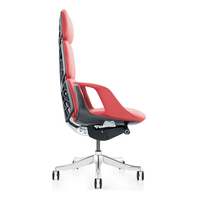 Chaises de bureau rouges multi-lock de qualité supérieure, cuir ergonomique, pivotante, de styliste, de luxe, pour utilisateur haut de gamme, nouveauté