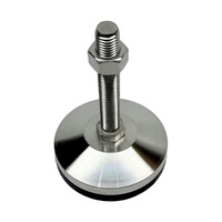 Pieds de nivellement robustes en acier inoxydable avec goujon fileté réglable, patins anti-vibration pour supports de machines et bases d'équipements