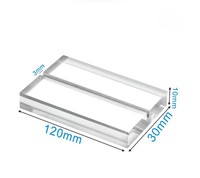 Support en acrylique pour carte de commentaires Google NFC – Tap to Review – Porte-cartes transparent givré avec fente – Vente en gros pour restaurants, cafés, hôtels, bars, salons