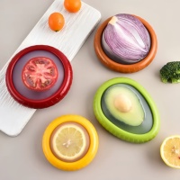 Creatief Fruit En Groente Siliconen Koelkast Vershoudverpakkingen Flexibel Zicht Fruit & Groente Spaardoos Voor Citroen