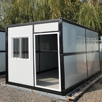 Contenedor Plegable de Panel Sándwich de Acero Expandible y Transpirable, Suministro Directo de Fábrica, con Instalación Rápida para Uso en Oficinas y Campamentos