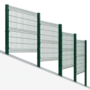 Valla de malla curva 3D duradera, valla de alambre soldado curvado, <span class=keywords><strong>barrera</strong></span> de seguridad de acero galvanizado para escuelas y estacionamientos - Product Image 1