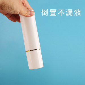 Ji Kai <b>Plastic</b> Spray <b>Bottle</b> 30ml Emulsion <b>Squeeze</b> <b>Bottle</b> With Gold Ring Leak Proof Design For Cosmetic Use - Product Image 1