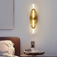 Lampe murale LED en fer de style nordique pour chambre à coucher, salon, escalier, couloir et décoration d'hôtel