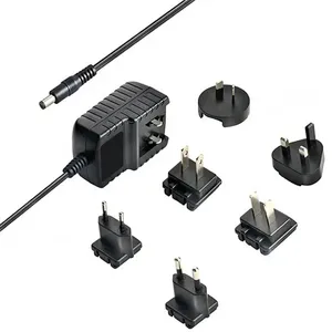 30w 36w international adapt interchangeable plug au american eu uk stock power adapter 5v 9v 12v 24v 1.75a 3a travel adaptor