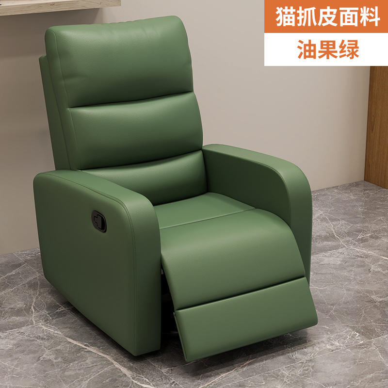 Oily green cat claw leather fabric