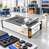 Machine de découpe automatique à couteau oscillant CNC DAKE pour inserts d'emballage, panneaux insonorisants et pièces en mousse personnalisées