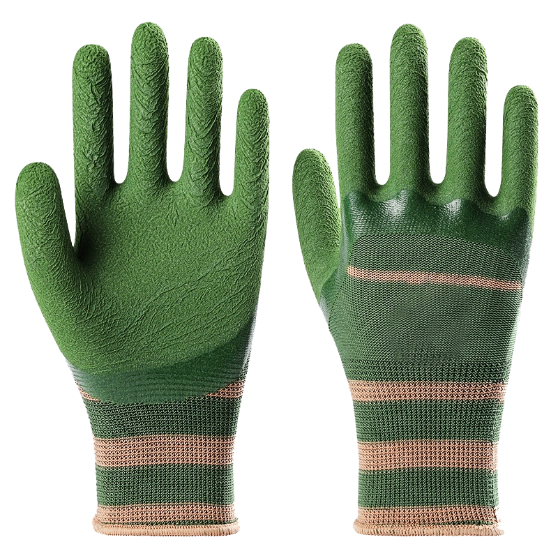 Gardening Gloves Foam Latex Half Coated