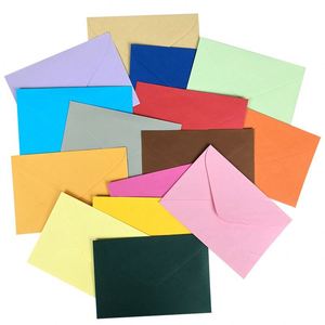 Enveloppe cadeau en papier kraft couleur unie transfrontalière avec double adhésif, style italien, personnalisable avec logo, vente en gros - Product Image 3