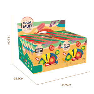 12/Set DIY Colored <strong>Clay</strong> Making Mold <strong>Plate</strong> Plastic Cutting Roller Tool Kids Early Education Plasticine Toy Safety Play Dough - Product Image 6