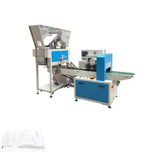 Multi-Pieces Drinking Plastic/Paper Bulk Straw Packing/Packaging and Counting Machine