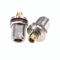 Adaptateur RF N femelle prise de montage de cloison vers prise mâle SMA connecteur adaptateur coaxial coaxial droit