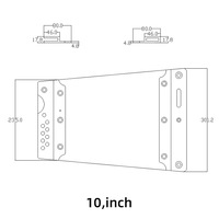 Pièces de suspension professionnelles pour systèmes Line Array, pour enceintes de 10, 12 et 15 pouces, en aluminium