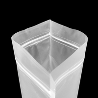 Sachets Doypack en plastique transparent givré de haute qualité avec fermeture éclair pour emballage d'épices et de snacks, sachets Mylar