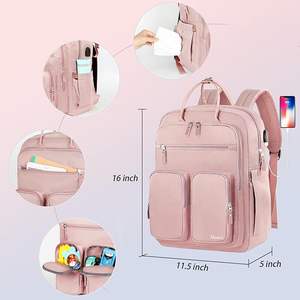 Muestra gratuita de bolsas de viaje multiusos para madres lactantes, juego de cuatro piezas de bolsas para pañales de bebé con buena calidad - Product Image 6