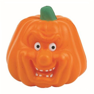 Ballon anti-stress en PU personnalisé en gros, forme citrouille d'Halloween avec logo de marque, cadeau promotionnel non toxique - Product Image 2
