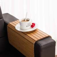 Table d'appoint pour canapé, flexible/pliable, idéale pour les boissons et les collations, excellente table d'appoint pour accoudoir de canapé