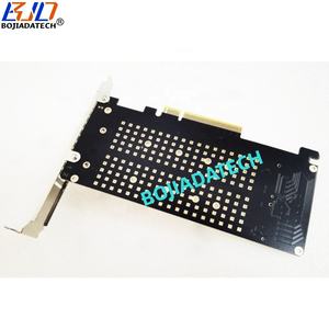 PCI Express pcl-e 3.0 8X PCIe 4.0 X8至<span class=keywords><strong>2</strong></span> * NGFF <span class=keywords><strong>M</strong></span>.<span class=keywords><strong>2</strong></span> <span class=keywords><strong>M</strong></span>-密钥插槽2280 22110 M2 NVME固态硬盘转换器适配器raid卡 - Product Image 4