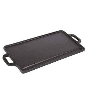 Poêle de <span class=keywords><strong>Barbecue</strong></span> en <span class=keywords><strong>fonte</strong></span>, <span class=keywords><strong>plaque</strong></span> de cuisson d'extérieur, ustensile de cuisine pour Camping en plein air - Product Image 2