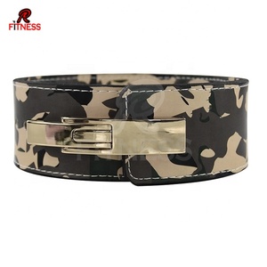 Ceinture de musculation en cuir de vachette de qualité supérieure, respirante, avec logo personnalisé - Product Image 3