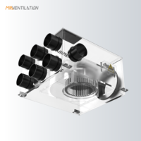 Ventilateur d'air frais multi-pièces 500m3/h, système de ventilation à pression négative auto-équilibrant