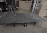 Lit pliant moderne, chaise longue, lit simple, pour bureau, pause déjeuner adulte, outil de repos, panneau d'hôpital, simple, portable, compagnon de voyage