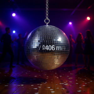 Bola de Discoteca Db de 16 Pulgadas con Efecto Espejo, Artículos para Fiestas, Tamaño Grande para Decoraciones Festivas - Product Image 2