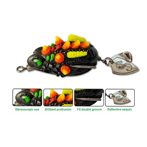 Leurre de pêche flottant de surface <span class=keywords><strong>en</strong></span> latex et <span class=keywords><strong>plastique</strong></span>, imitation grenouille, souple, de haute qualité, 3,5 cm, 5,7 g, 6 g, pour la pêche <span class=keywords><strong>en</strong></span> lac - Product Image 2