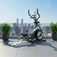 Bicicleta Elíptica Comercial de Acero de Alta Resistencia con Sistema de Frenado Autogenerado |   Duradero, soporta un peso máximo de 400 lb, unisex, para gimnasio y hogar