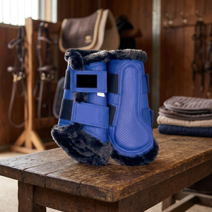 Botas Protectoras para Caballos, Botas Deportivas para Tendones, Protectores de Piernas, Artículos Ecuestres, Color Azul Real - Product Image 2