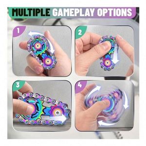 Ultra Quiet Mini Stealth Magnetic Revolver Fidget Spinner Ceramic Bearing <b>Pocket</b> Size Office Toy for Discreet Anxiety Relief Toy - Product Image 6