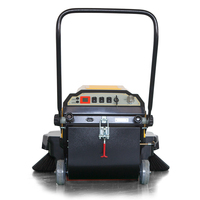 MINGNUO P100AS Balayeuse autoportée 1000 mm de largeur avec suppression de la poussière par pulvérisation, bac à poussière 22 L, guidon pliable, 12 V 32 Ah