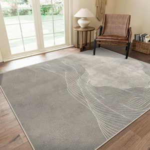 <span class=keywords><strong>Tapis</strong></span> moderne abstrait tressé à poils ras en polyester, lavable en machine, avec support antidérapant en TPR, <span class=keywords><strong>grand</strong></span> <span class=keywords><strong>tapis</strong></span> de salon, OEM - Product Image 1
