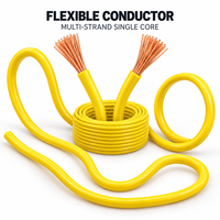 Fil de cuivre flexible multibrin BVR 2,5 mm² isolé en PVC, câble unipolaire 450/750 V pour projets de câblage domestique