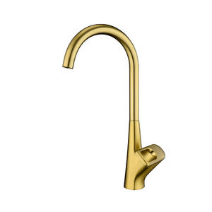 Robinet de cuisine en cuivre massif de style européen à hauteur de plante, à température réglable, eau chaude/froide, vente en gros - Product Image 3